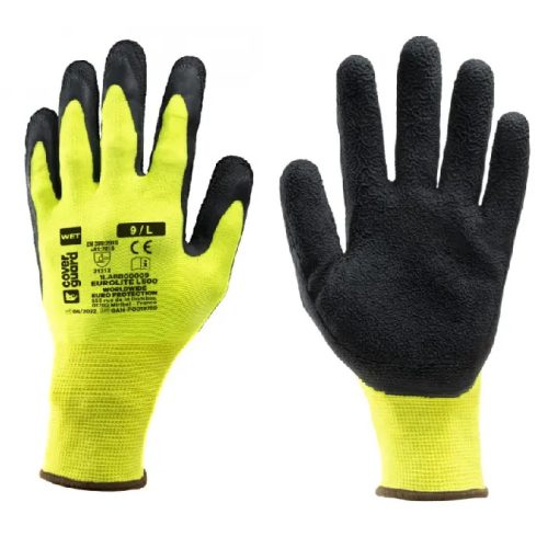 1LABB EUROLITE L500 HI-VIZ SÁRGA VÉDŐKESZTYŰ 7-11