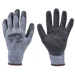   SG810L TENYERÉN FEKETE LATEX MÁRTOTT SZÜRKE VÉDŐKESZTYŰ