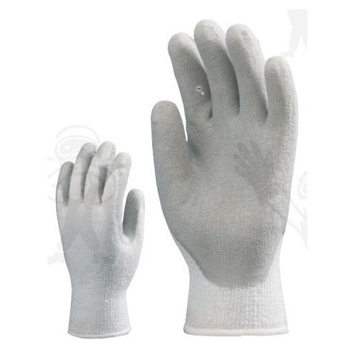 3874-75 MÁRTOTT TÉLI, SZÜRKE LATEX munkavédelmi KESZTYŰ, BOLYHOS BELSŐVEL