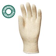 Kötött, varrott textilkesztyű