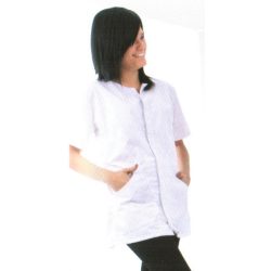   Coverguard munkaruha, gasztro ruha, Női köpeny (tunika) klasszikus hosszúujjú, galléros és egysoros gombolású fazon, két oldalzsebbel, 220 g/m2 100% pamut alapanyagból. 45880