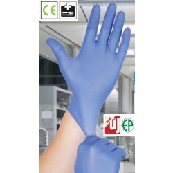   Egyszerhasználatos nitril púdermentesvizsgáló kesztyű 5916B-22B