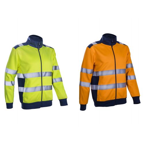 GOKKAN HI-VIZ SÁRGA/NARANCS CIPZÁRAS PULÓVER