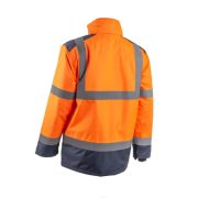 5KAP17000L KAZAN KOMBINÁLHATÓ 4/1 HI-VIZ NARANCS MUNKAVÉDELMI ESŐKABÁT L