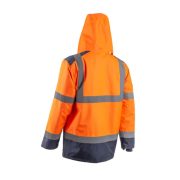 5KAP17000L KAZAN KOMBINÁLHATÓ 4/1 HI-VIZ NARANCS MUNKAVÉDELMI ESŐKABÁT L