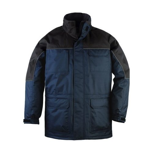 RIPSTOP  sötétkék/fekete kabát, szakadásbiztos anyag, polárbélés, méret: XL, szín: Kék/fekete