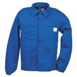   Antisztatikus lángálló kabát hegesztéshez, munkavédelmi dzseki (A1+A2, B1, C1, E3) - Királykék