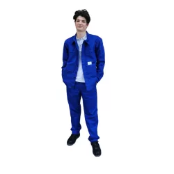   Saválló munakévedelmi öltöny (kabát és derekasnadrág) - királykék (A1)