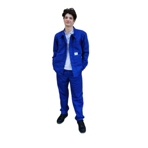Lángálló öltöny hegesztéshez munkavédelmi öltöny (lángálló mellesnadrág + lángálló kabát), Méret: 54