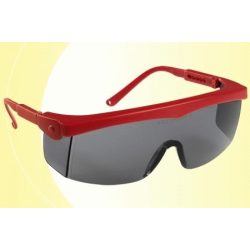   Lux Optical Pivolux állítható szárú munkavédelmi védőszemüveg, füstszínű lencsével, oldalvédővel 60