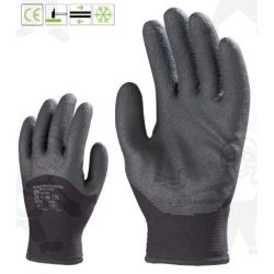   6628-30 munkavédelmi kesztyű, SZERELŐKESZTYŰ, TÉLI, FEKETE HP HAB PVC TENYÉR, 3/4 HÁT