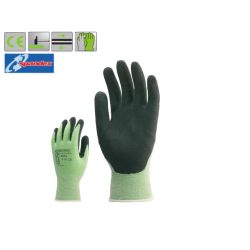   6678-80 munkavédelmi kesztyű, SZERELŐKESZTYŰ, EUROBAMBOU, TENYÉREN FEKETE NITRILLEL