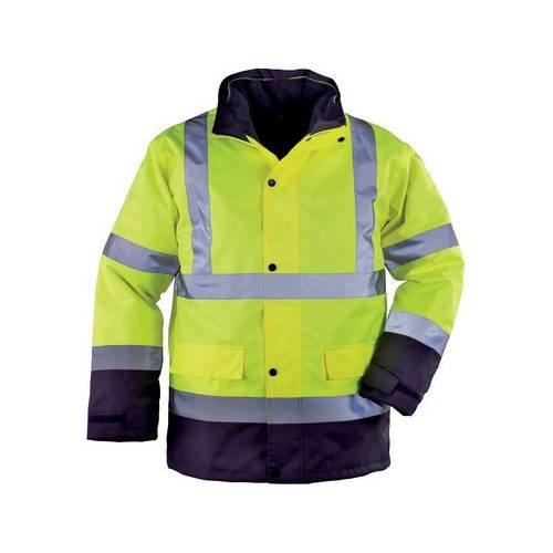 Coverguard jól láthatósági ROADWAY 3/1 FLUO PE KABÁT Jólláthatósági 7ROP, XXL, Sárga/kék