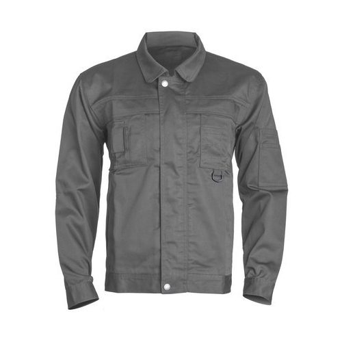 Class kabát, cipzáras plusz patentos, 8 zseb,  plusz derékon hátsó nagy rekesz, XXXL, Szürke