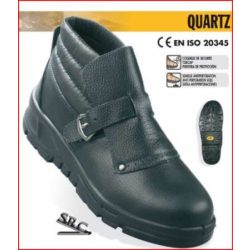   QUARTZ lábfejvédős bőr Coverguard S3 SRA munkavédelmi hegesztő bakacs, gyorscsattal