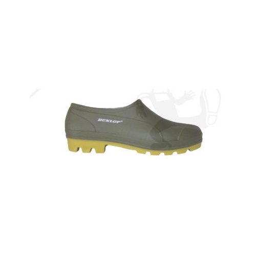 PVC DUNLOP munkavédelmi papucs, zoknira húzható, víz- és lúgálló, zöld 95636-47