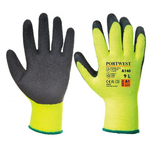 A140 portwest Thermal latex mártott munkavédelmi kesztyű