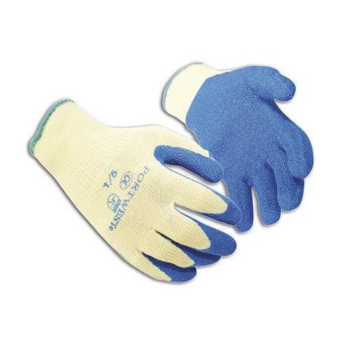 Portwest, Cut 3 latex tenyérmártott kesztyű, Yellow/Blue, L-s