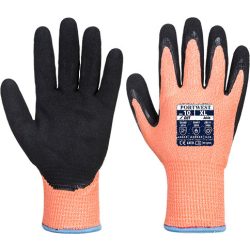   A646 Portwest Vis-Tex Winter HR Cut nitril vágásbiztos munkavédelmi kesztyű, hideg elleni védelemre és magas hőmérséklettel szemben is.