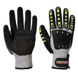   A729 Portwest Anti Impact vágásbiztos Thermal munkavédelmi kesztyű, 5-ös szintű vágásbiztos, TPVR védelemmel nagyfokú kézfej védelem és rugalmasság. A nitril mikrohab tenyér bevonat.