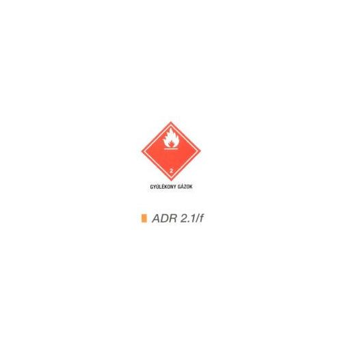 Gyúlékony gázok ADR 2.1/f
