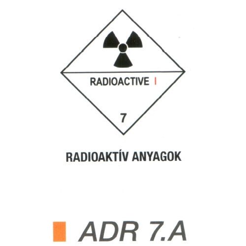 Radioaktív anyag ADR 7.A