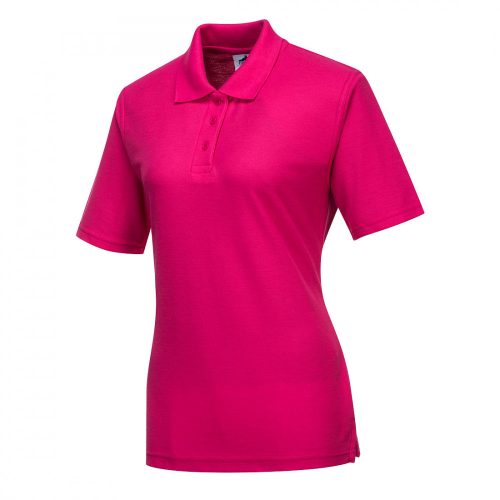 B209PIRXS, Portwest B209 Női munkavédelmi pólóing, normál fazon, pink színben
