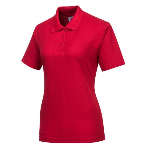 B209RERL, Portwest B209 Női munkavédelmi pólóing , normál fazon ,piros színben