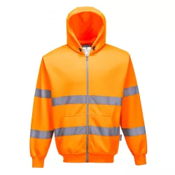   Portwest B305 Hi vis zippzáros munkavédelmi pulóver jólláthatósági/Jólláthatósá