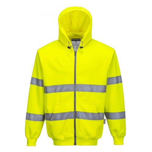 B305YERXXXL, Portwest B305 Hi vis zippzáros munkavédelmi pulóver jól láthatósági/Jólláthatósá