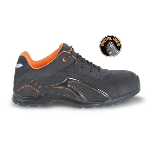 BETA 073490145, Nubuck-Look munkavédelmi cipő, mérsékelten vízálló, gumitalp puha PU-profillal 45