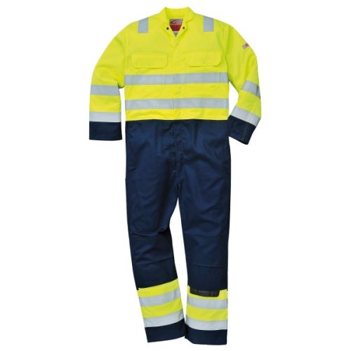 BIZ7YNRL, Portwest BIZ7 Hi Vis Anti-static hegesztő munkavédelmi overál, normál fazon,