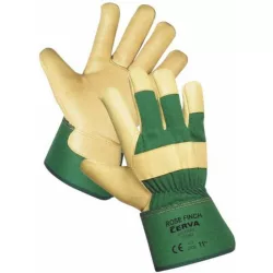   ROSE FINCH Színsertésbőr tenyerű, pamutszövet kézhátú és mandzsettájú kombinált munkavédelmi kesztyű Thinsulate meleg béléssel.