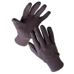   FINCH Barna pamutkelméből varrt munkavédelmi kesztyű rugalmas kötött mandzsettával.