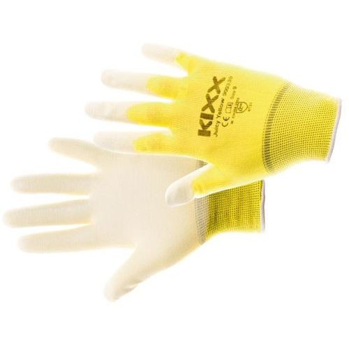 C0108010670090, JUICY YELLOW kesztyű nylon PU sárga 9