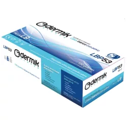   DERMIK - LBP53 egyszerhasználatos latex kesztyű 100 db/csomag Púderes