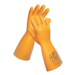   ELSEC 7500 V Veszélyes feszültség ellen védő, minőségi természetes latexből készült szigetelő munkavédelmi kesztyű.