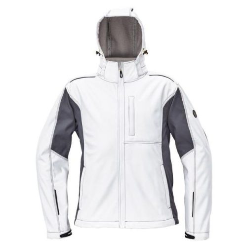 DAYBORO softshell dzseki, levehető kapucnival - több színben, méret: S, szín: Fehér
