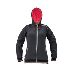   KNOXFIELD LADY kapucnis pulóver antracit/piros (C03060069A000x)