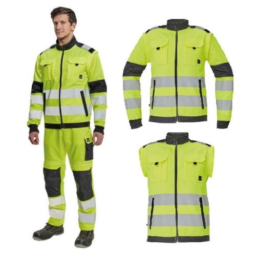 MAX VIVO HV férfi HI-VIS dzseki/mellény - sárga/narancs