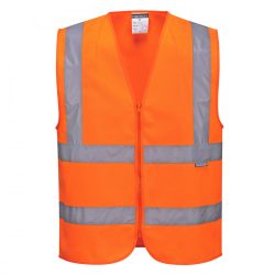 C375 - Hi-Vis zippzáras mellény