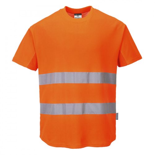 C394ORRS, C394-s Portwest, Hálós póló  Narancssárga színben, méret: S