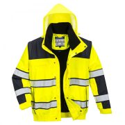 Hi-Vis Classic Bomber dzseki, Modaflame Jólláthatósági Pólóing, Jólláthatósági