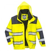 Hi-Vis Classic Bomber dzseki, Modaflame Jólláthatósági Pólóing, Jólláthatósági