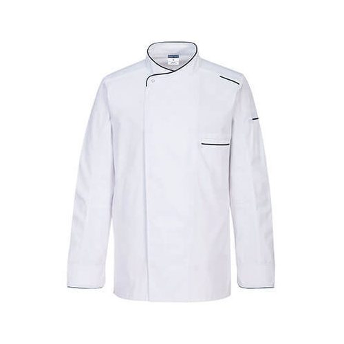 Portwest, Surrey Chef Jacket  L/S, White, S-s