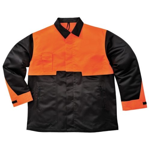 CH10BKRL, Portwest CH10 Oak munkavédelmi kabát, normál fazon, fekete színben
