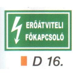 Eröátviteli fökapcsoló D16