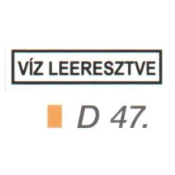 Víz leeresztve D47