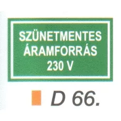 Szünetmentes áramforrás 230 V D66