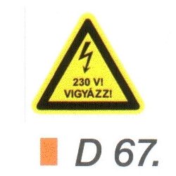 230 V! Vigyázz! D67